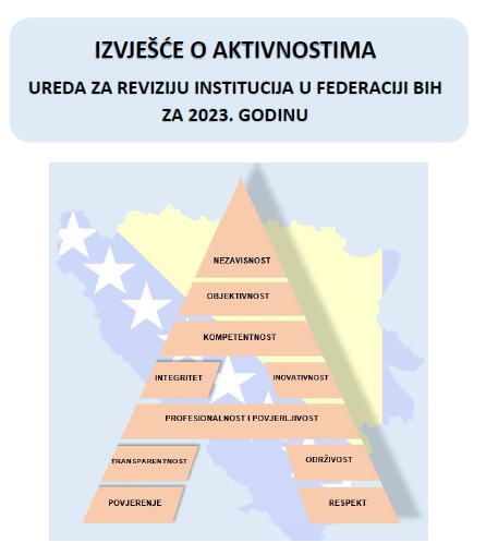 Izvješće o aktivnostima Ureda za reviziju institucija u Federaciji BiH za 2023. godinu.